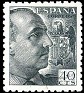 Spain 1940 Franco 40 CTS Green Edifil 925